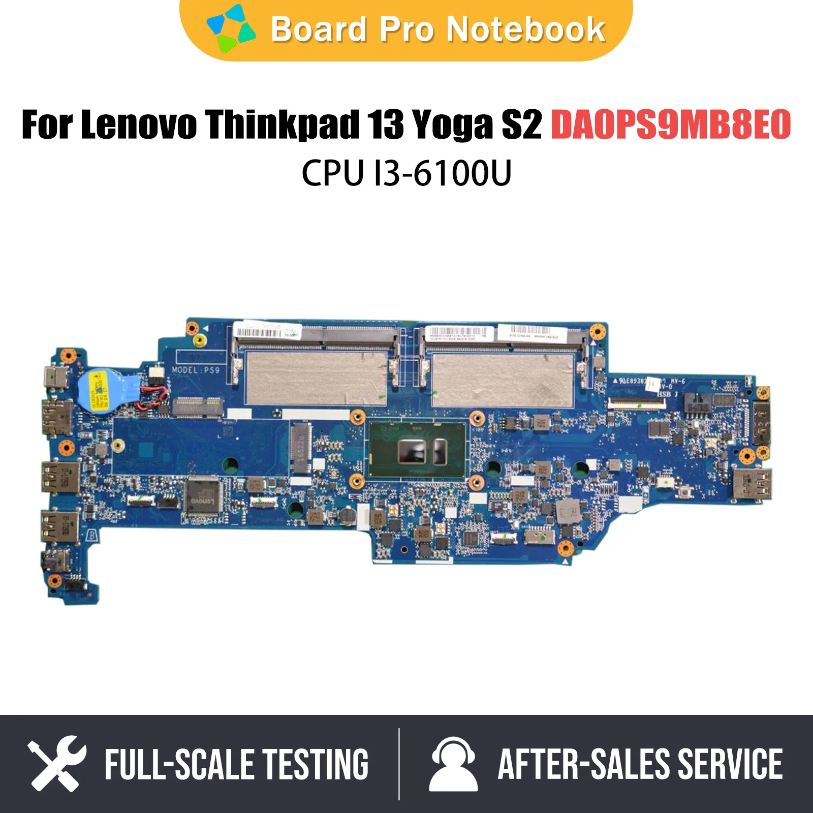 

Mainboard For Lenovo Thinkpad 13 Yoga S2 Laptop Motherboard DA0PS9MB8E0 01HW976 01HW974 01HW981 Notebook Mainboard With I3-6100U