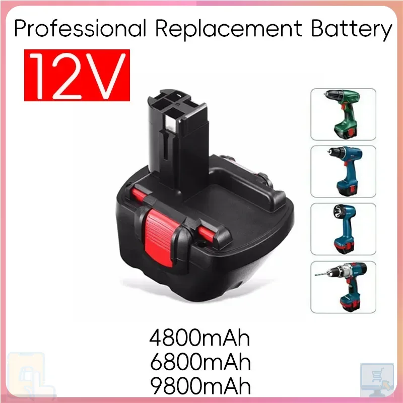 

New 12V 9.8Ah Ni-MH battery for Bosch 12V screwdrivers. Fits models PSR, BAT043, etc., providing reliable power for your tools.