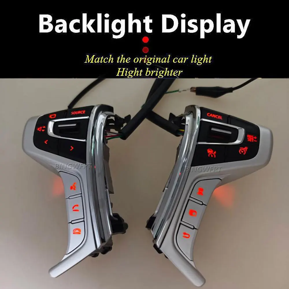 

Переключатель на руле, кнопка круиз-контроля с подсветкой для Mitsubishi PAJERO SPORT 15-22 для Outlander Delica L200