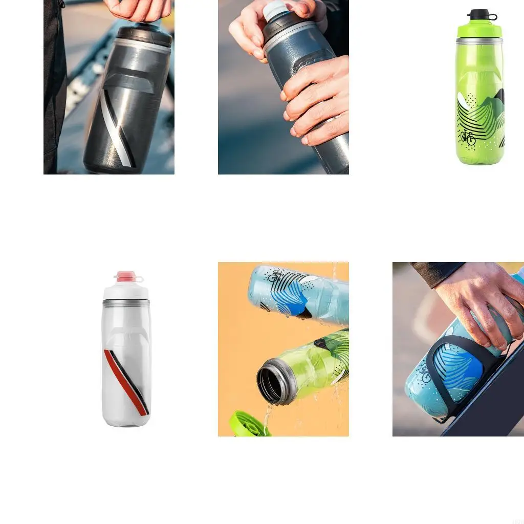 

Изолированные велосипедные бутылки с водой Утечка Проберите термил. Наружные спортивные бутылки с водой для велосипедов 157D