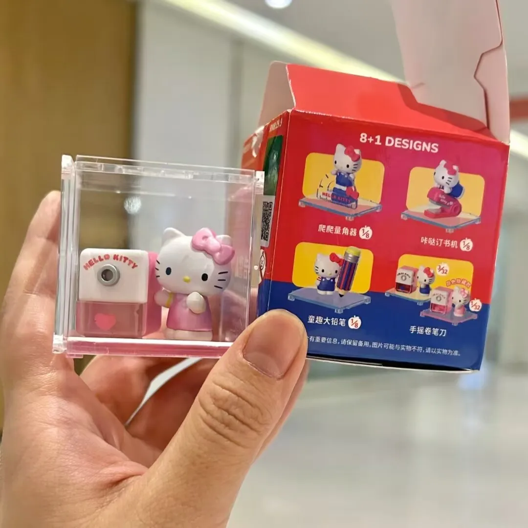 

Набор канцелярских принадлежностей Sanrio Anime Hello Kitty: коллекционная серия милых фигурок кошки КТ, подарки на день рождения для мальчиков и девочек