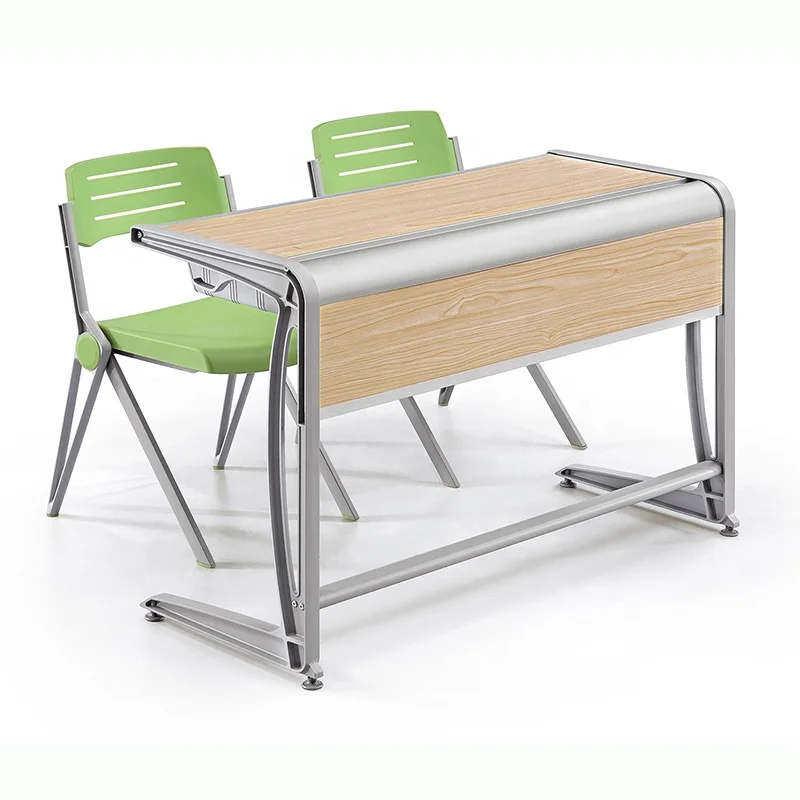 Double Desk School Classroom Furniture Student Desk