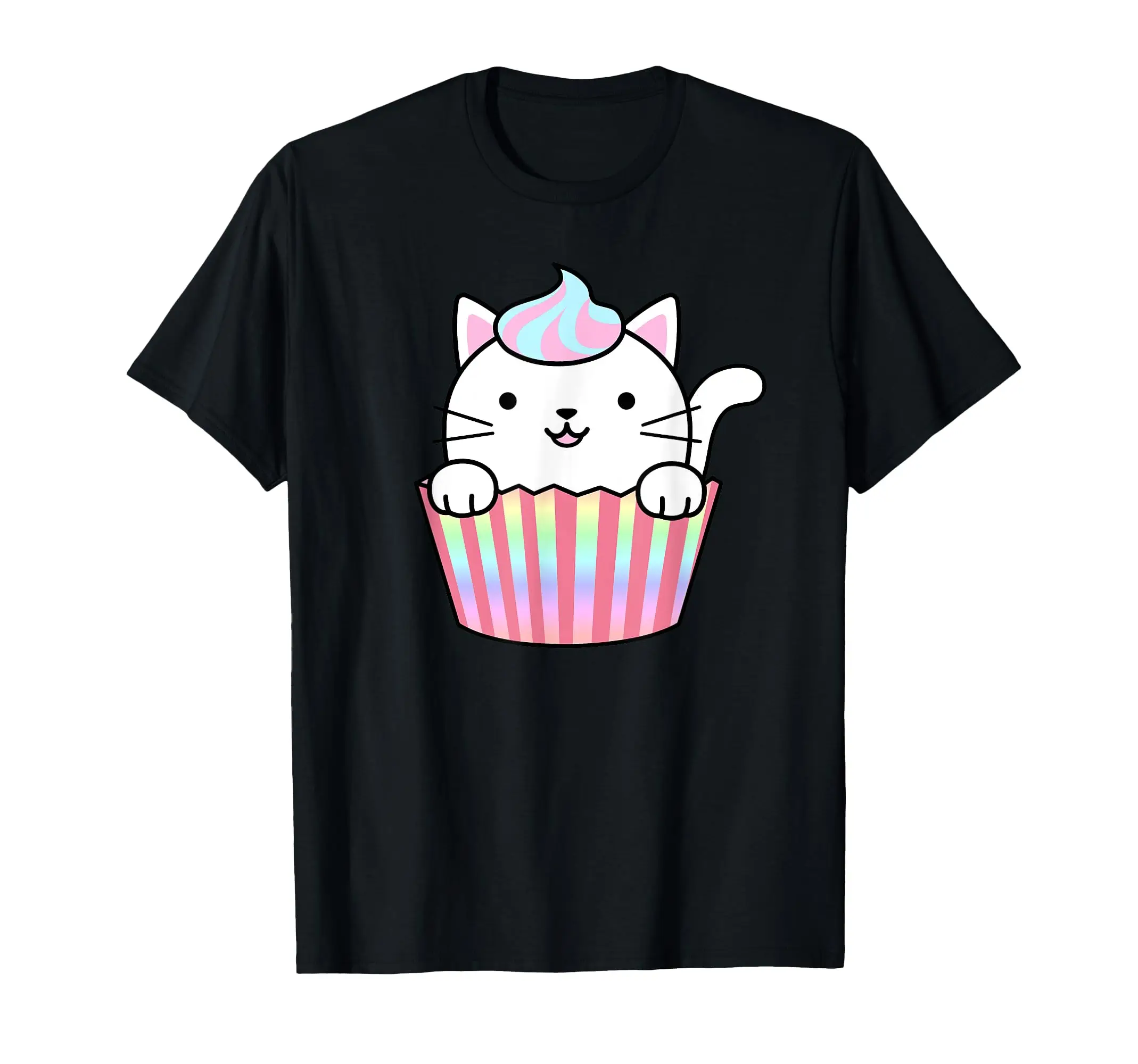 

Funny Kawaii Cat Cupcake Women Men Cats T-Shirt Valentines Day Gifts T-Shirt Unisex Soft Shirt