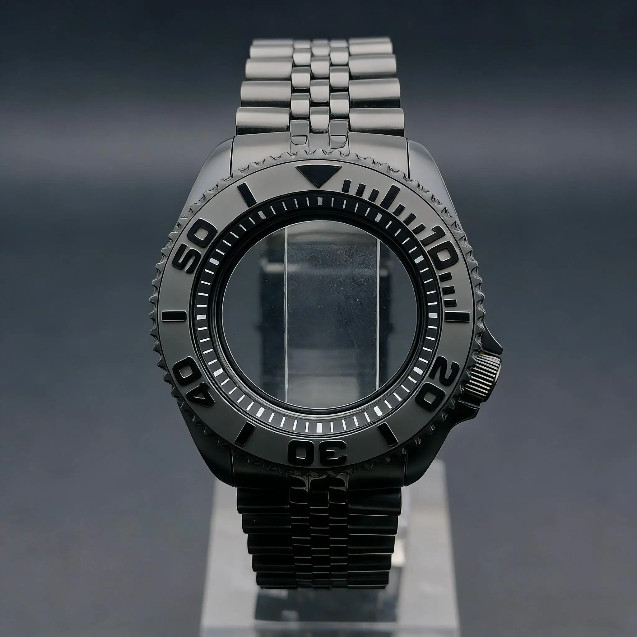 

Корпус часов NH35, 42 мм, Skx007, сапфировое стекло, черный корпус из нержавеющей стали, мужские часы, подходят для механизма NH35 NH36, аксессуары для часов