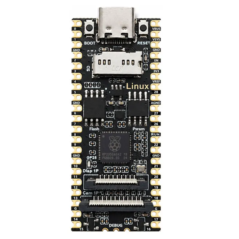 Raspberry Pi Pico 2 Pro RP2350A Linux PSRAM-8MB Development Board N16R8 Display TouchScreen Camera Dual-core &Dual-architecture
