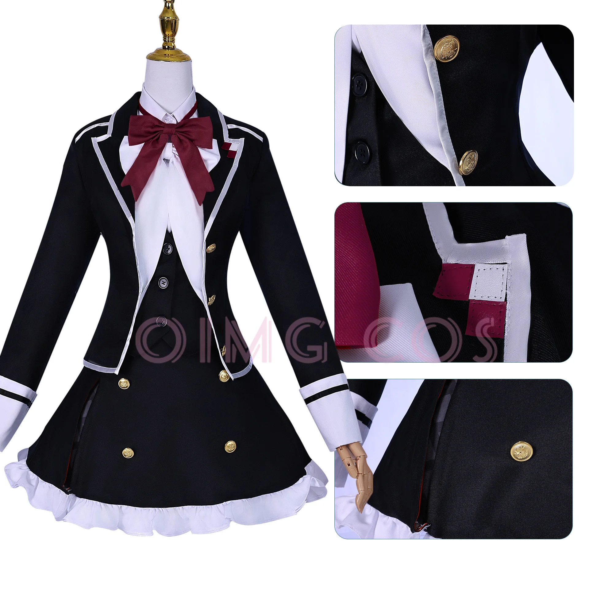 DIABOLIK LOVERS Komori Yui Cosplay Costume Adult Carnival Uniform  Anime Halloween Party Costumes Masquerade Women Game