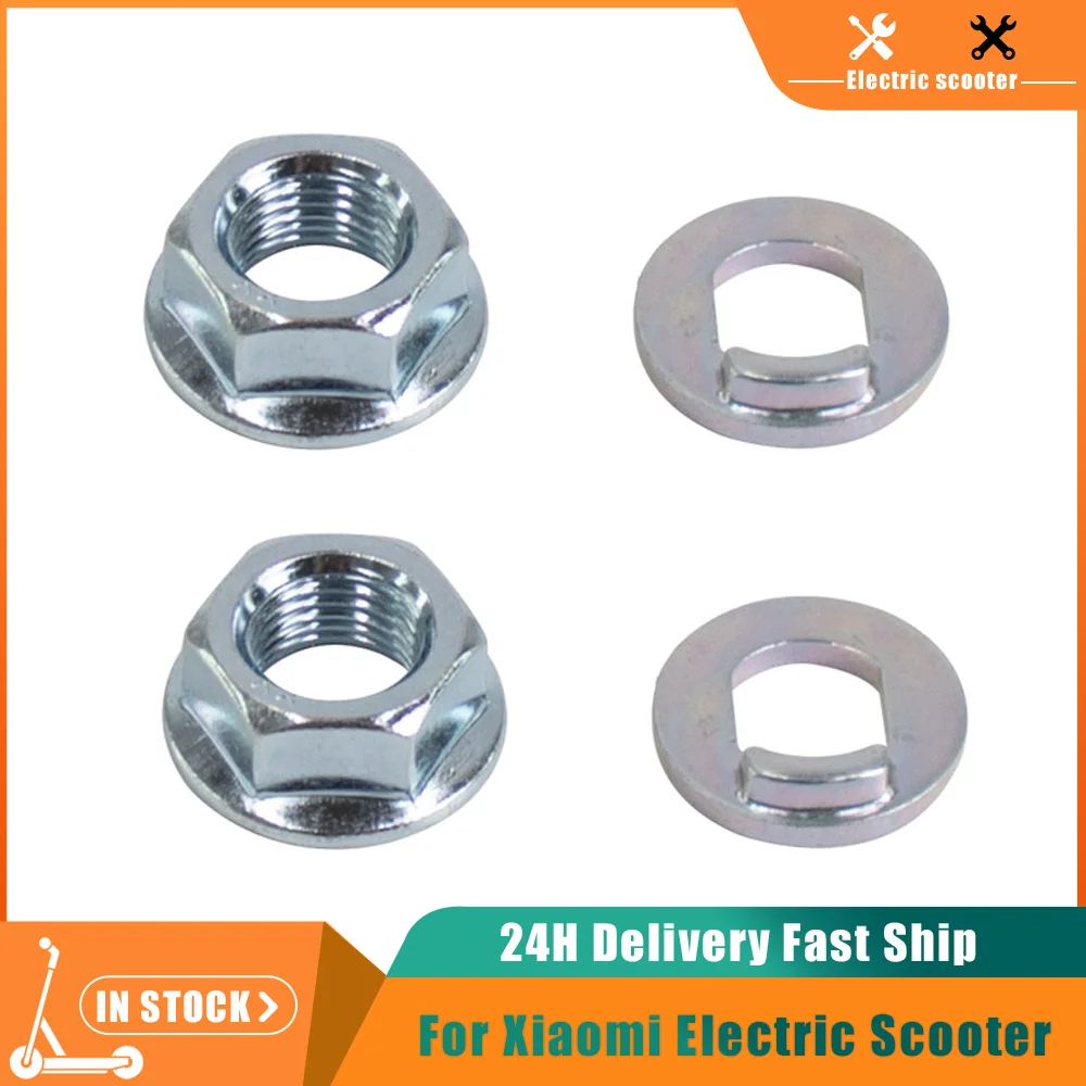 1/2/4 Pair Electric Scooter Front Motor Wheel Steel Alloy Nuts For Xiaomi M365 PRO Skateboard Replacement Spare Accessories Part