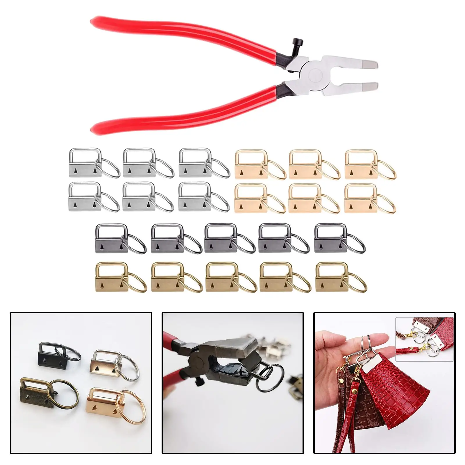 22Sets 1" Key Fob H…