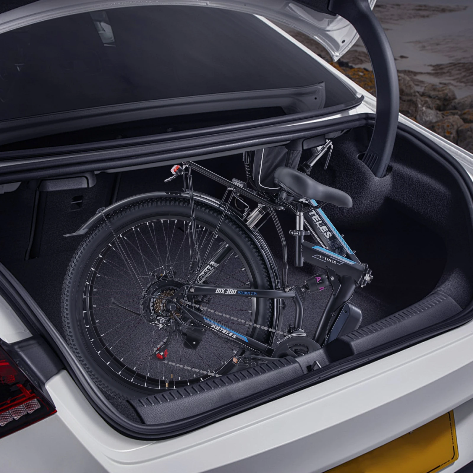 

KETELES New 2025 Folding Electric Bike 48V/20AH E-Mountain Bike For Adults 26" MX300 Full Suspension E-Bike With Pedal Assist