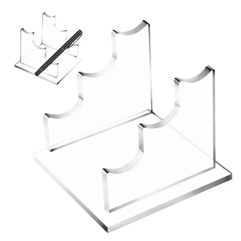 Clear Desk Acrylic Pen Holder Clear Acrylic Support Pen Holder Acrylic Pen Display Stand Clear Pen Rack Eyebrow Pen Support