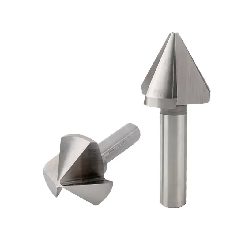 M2 Countersink Drill Bits 3T Chamfering Cutter with 60 90 120 Degrees for 6 8 10 12 16 20 25 30 35 40 45 50 60mm Hole