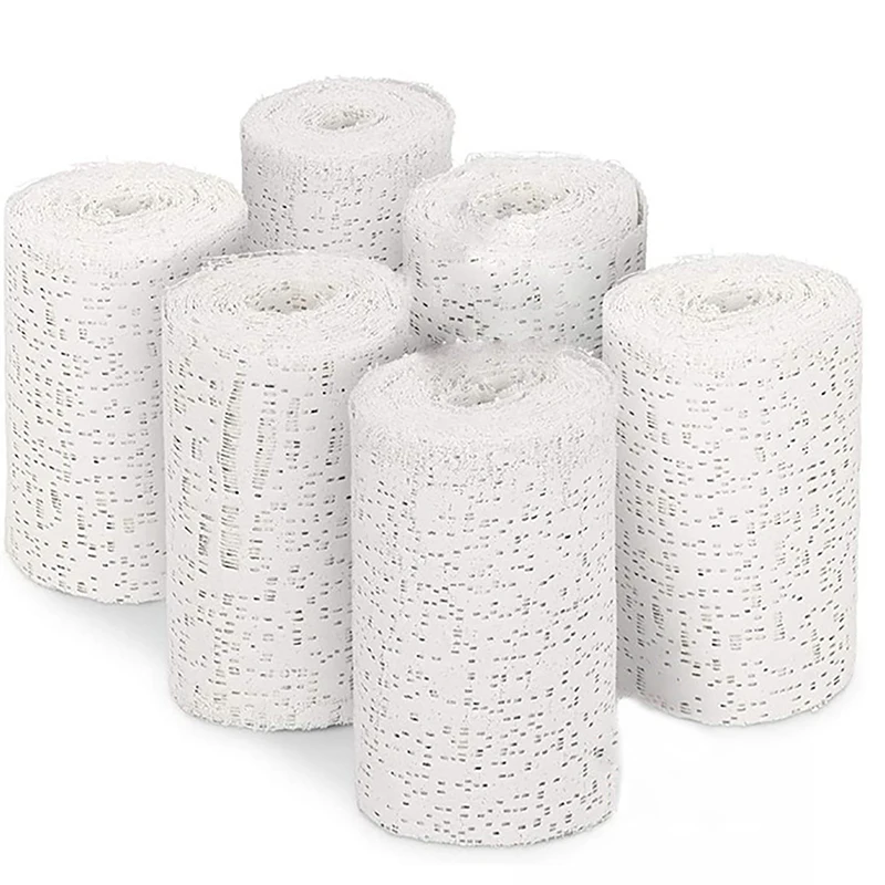 الجص القماش لفات الضمادات يلقي العظام الشريط القماش الشاش الطوارئ العضلات الشريط الإسعافات الأولية واقية قوس أداة صحية