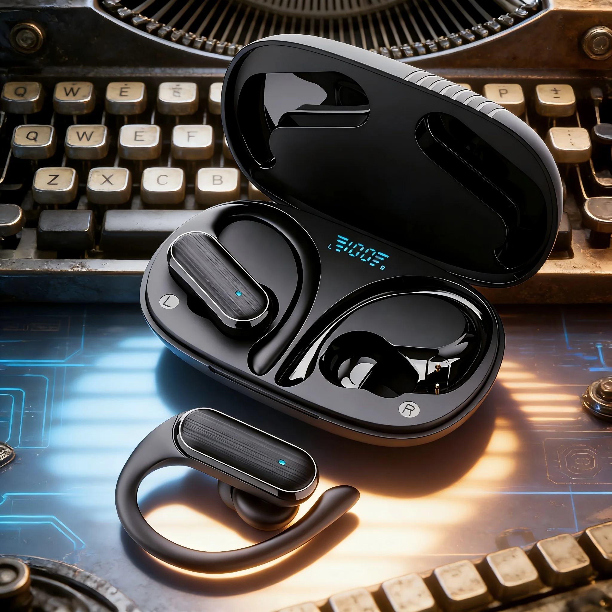 Kabellose Bluetooth A520 Ohrbügel-Kopfhörer mit High-Definition-Stereo-Touch, Hochwertige Schweißfeste Gaming-Musik-Kopfhörer mit Geringer Latenz