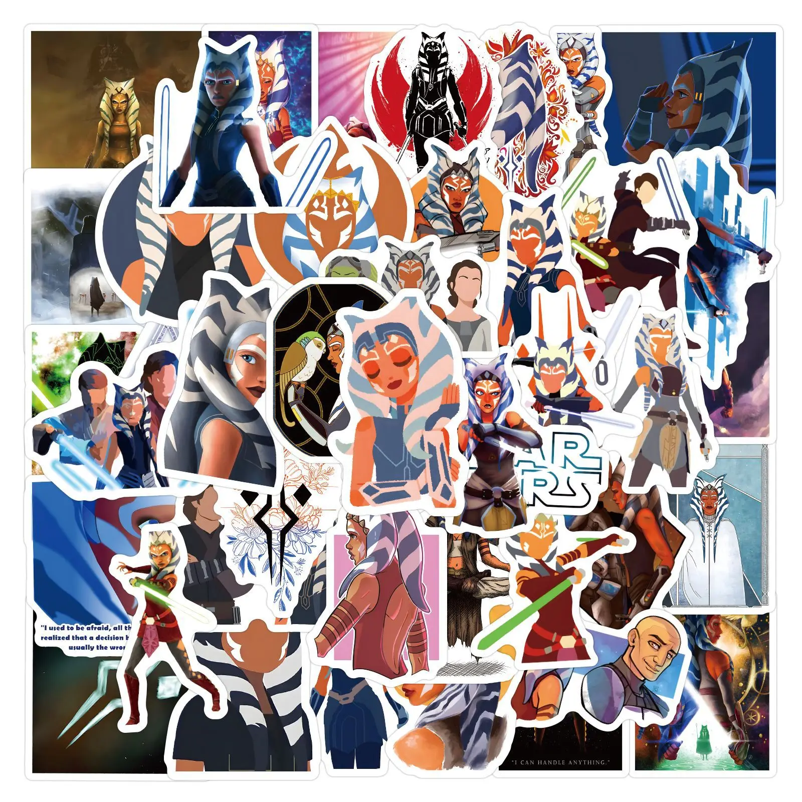 

10/30/55/110PCS Disney Ahsoka Stickers Cartoon Graffiti Decals DIY Scrapbook Luggage Laptop Guitar Car Bike Skateboard Sticker