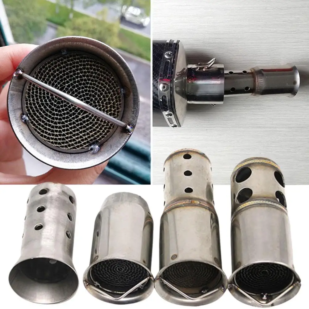 Universal 50.8mm 60mm Motorbike Front Catalyst DB Killer Removable Silencer for Motorcycle Exhaust Muffler