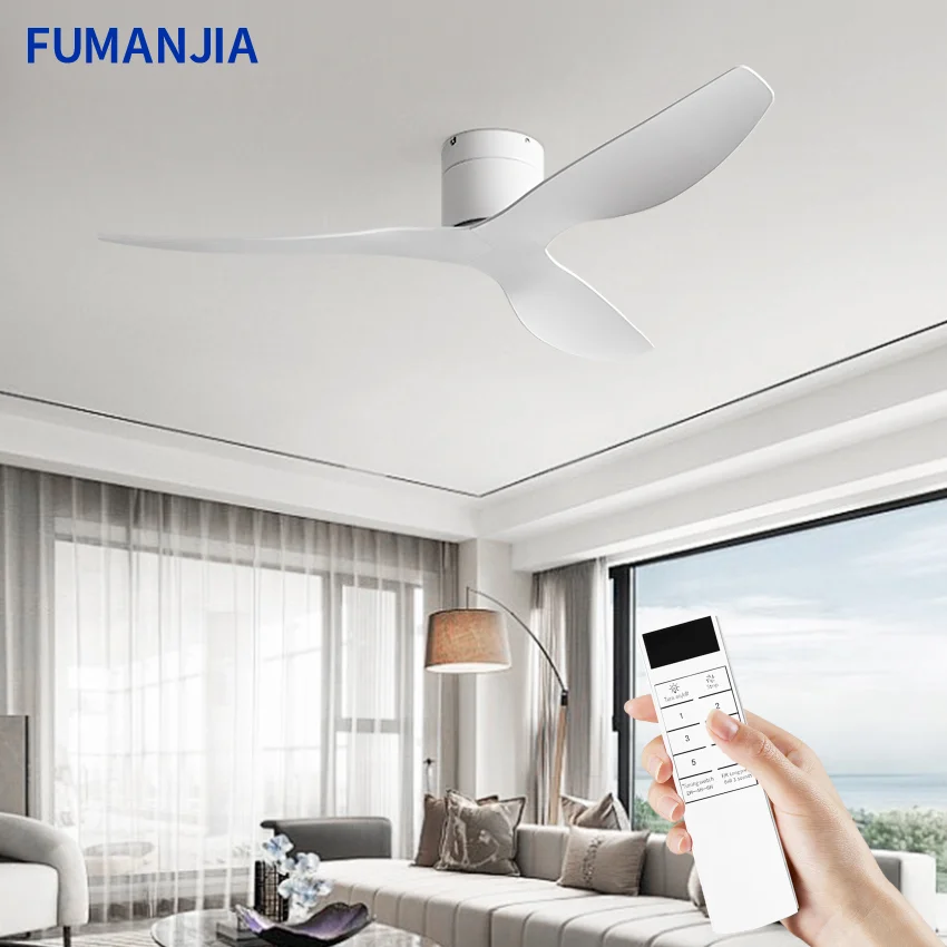 

FUMANJIA 45/52" Industrial Retro Ceiling Fan, Ideal for Living/Dining Areas, Home & Office - 6 - Speed Silent DC Inverter Motor