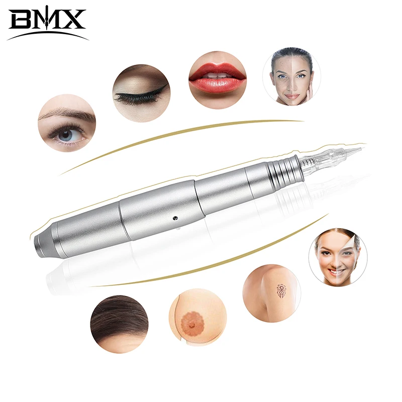 BMX Permanent Makeup Machine Kit for Eyebrows Microblading Eyeliner Lip shading Tattoo Machine Pen Gun with Cartridges