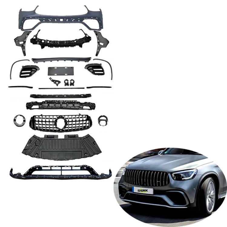 

Pp Body Kit For Mercedes Benz 2015 2019 GLC Class X253 Upgrade To 2020 63S Style