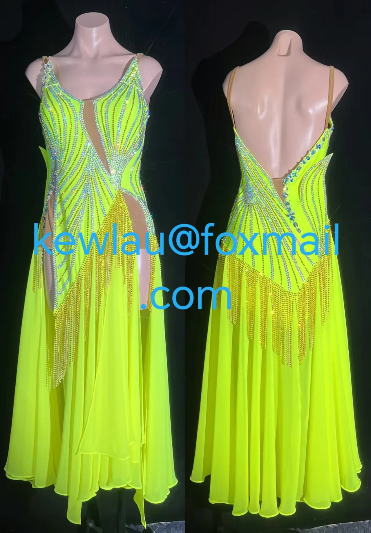 

WHYNOT DANCE Customized Ballroom Waltz Smooth Dance Competition Costume Dress Fast Free Shipping