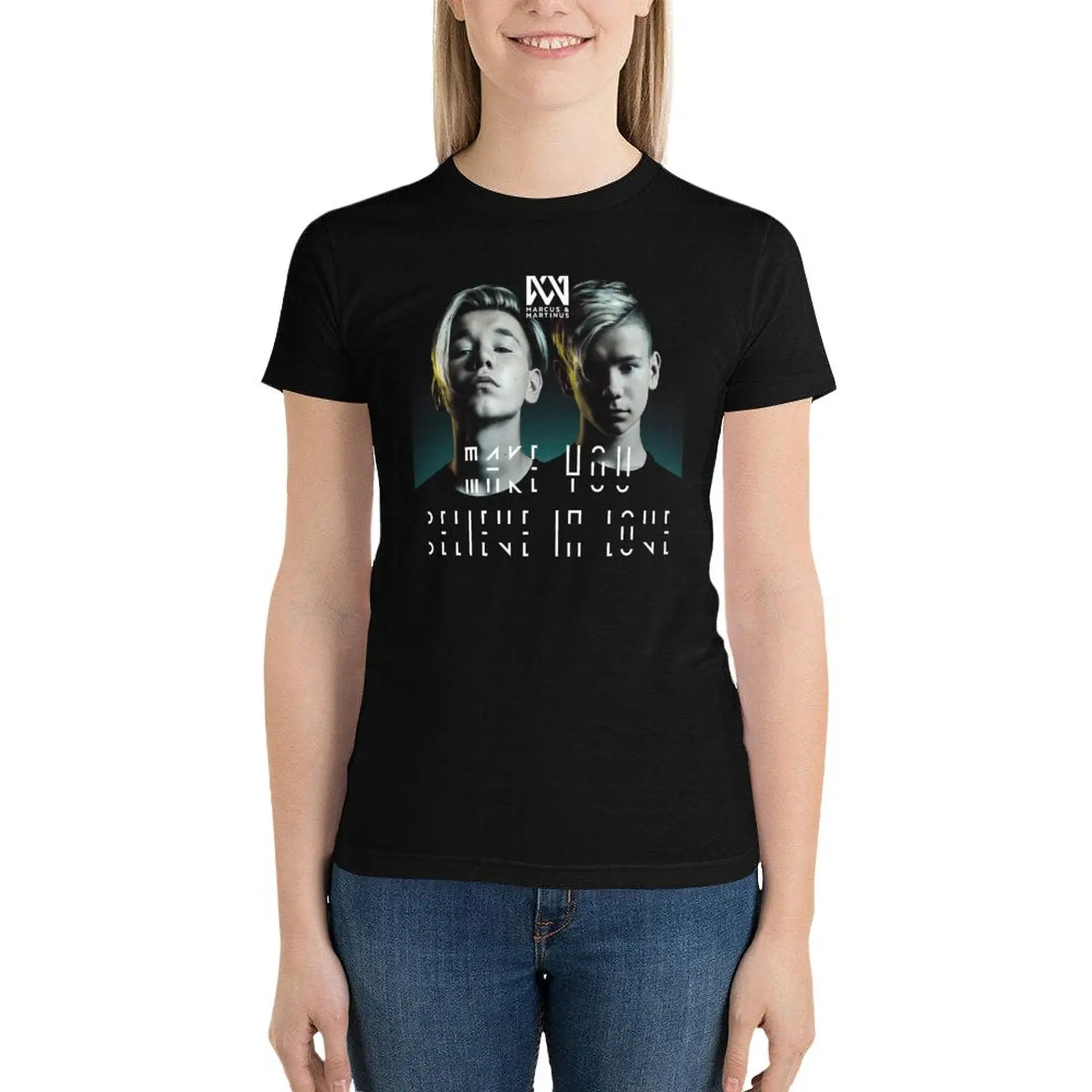 Marcus and Martinus T-Shirt shirts graphic tees vintage clothes female t shirt for Women