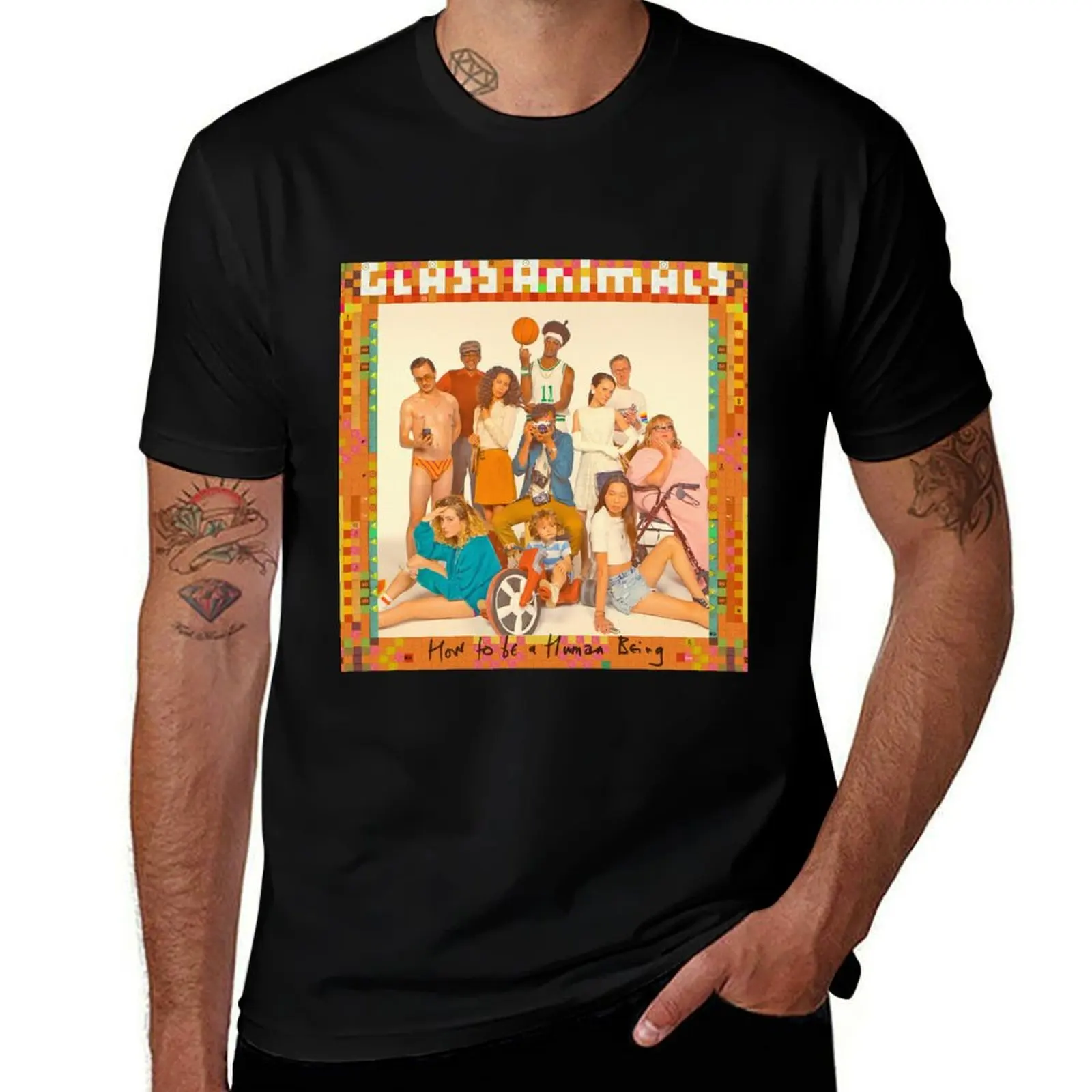 

Glass Animals how to be a human being 1 T-Shirt Big and Tall Gym T-Shirt