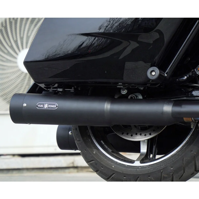 Titanium Alloy Slip-On Performance Exhaust Pipe, Muffler For Heavy Touring Motorcycles