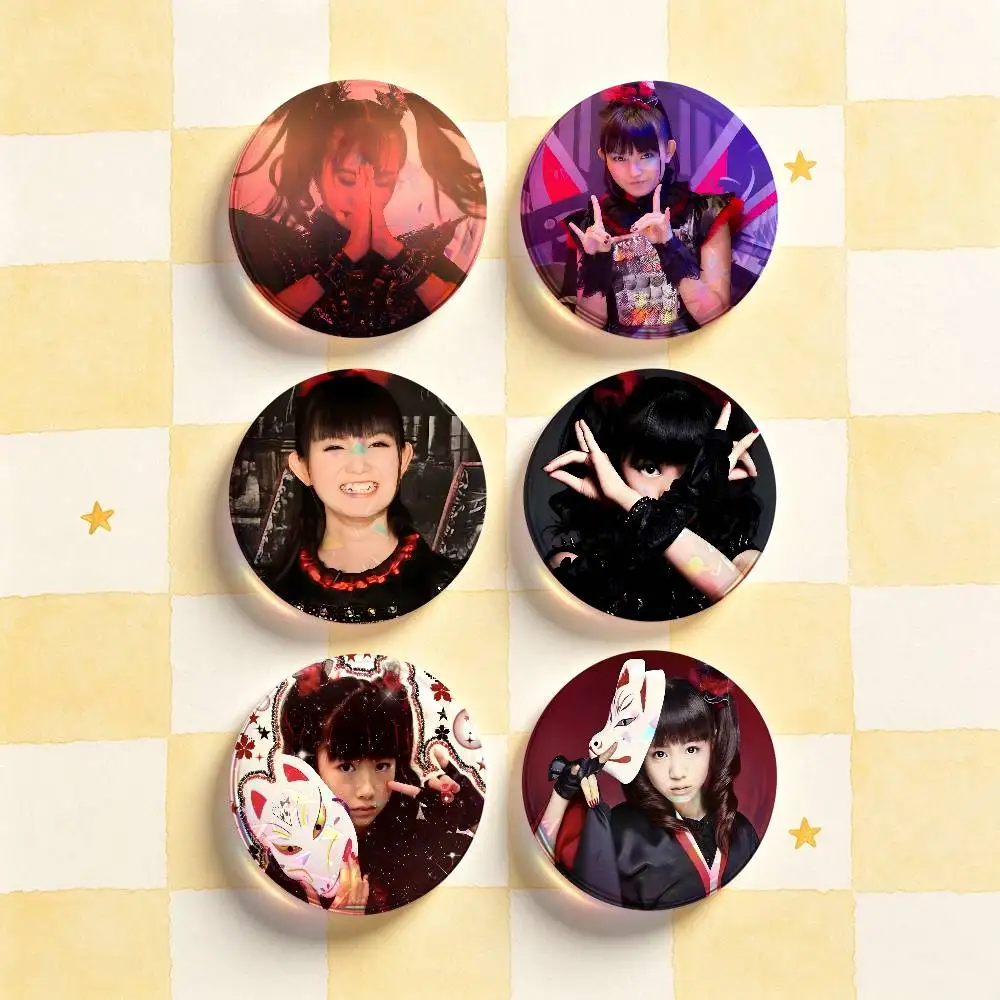 B-BABYMETAL Badges 25 32 44 58 75 mm Round Customizable Wholesale Fan goods Self-made fan freebies