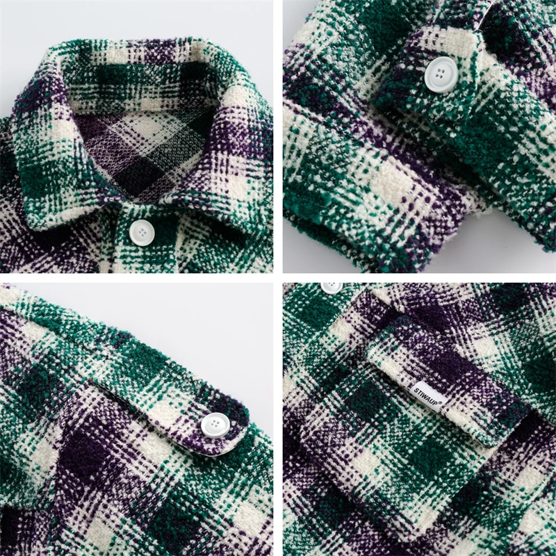 Women\'s Plaid Shirt Vintage Mens Designer Jacket Female Oversize for Women Rare 2023 Autumn Winter New In Woman External Clothes