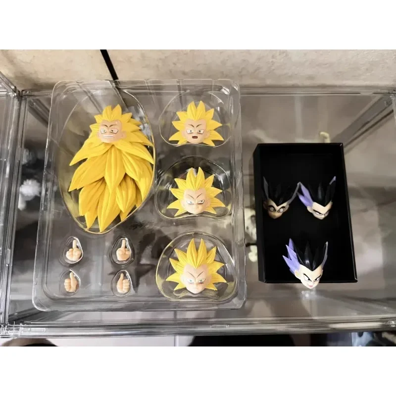 

In Stock Kw Studio Dragon Ball S.H.Figuarts Shf Gotenks Head Accessories Ssj3 + Base Form Bundle Anime Action Figures Model Toys
