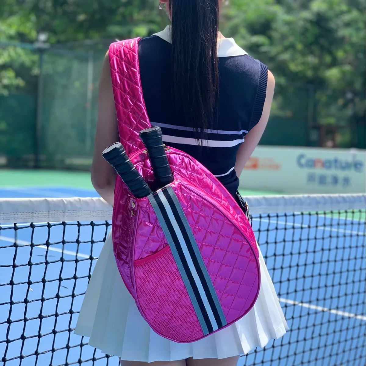 

Пользовательские готовые к отправке спортивная сумка Pickleball Paddle теннисные спортивные сумки унисекс через плечо большой пуховик слинг для Padel