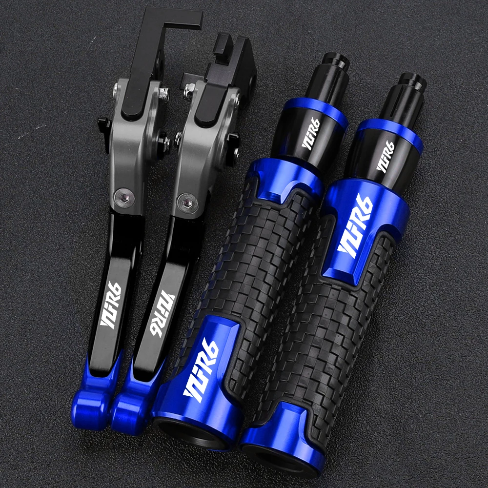 For YAMAHA YZFR6 YZF R6 YZF-R6 2005-2009 2010 2011 2012 2013 2014 2015 Handlebar Handle Bar Grips Adjustable Brake Clutch Lever