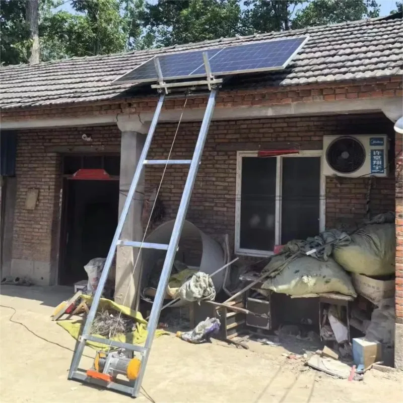 

4-20m Sloped version Photovoltaic Panel Lift Electric Small Lifting Glass Door and Window Crane Portable Solar Panel Crane