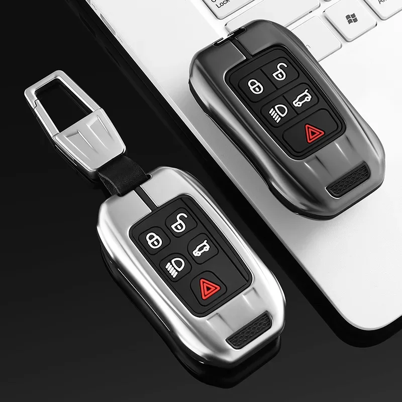 Car Key Case Cover For Land Rover Range Rover Sport Discovery 3 4 Elander 2 Evoque Car Accessories Holder Shell Keychain