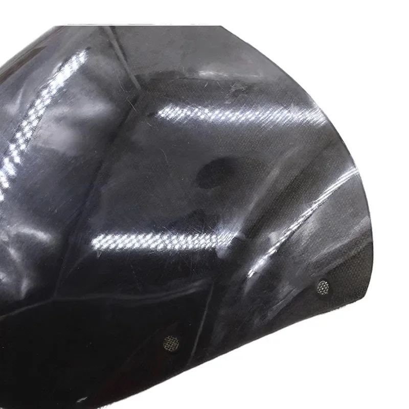 Silver Front Windshield Deflector Screen Fairing Guide Glass Compatible with Haojue HJ125K-2A Drill Leopard Motorcycle 3