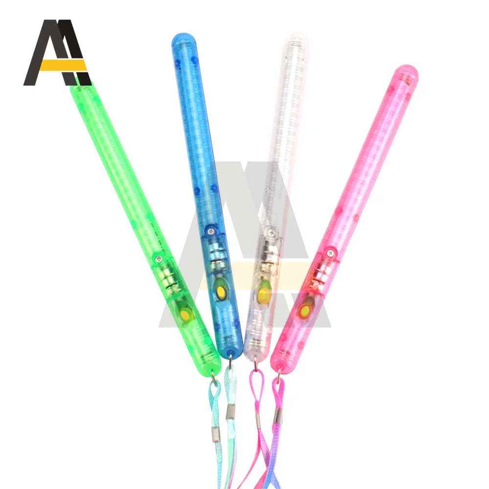 Varitas LED intermitentes de 1 a 100 Uds., varitas de animación brillantes, varitas iluminadas multicolores con cordones para recuerdo de fiesta de concierto musical