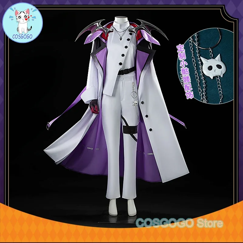 [Customized] NIJISANJI VTuber Shu Yamino Cosplay Costume Halloween Men Women Outfits Role Play Suit Jacket Pants Shirt