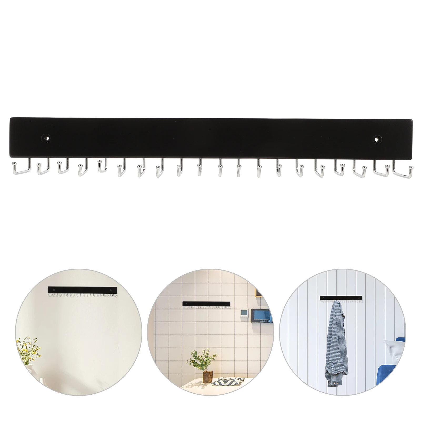 

WallMountedBeltRackHangersBeechStorageOrganizerMenTieScarfHolderMultipurposeHangingHookSpaceSavingSolutionClosetAccessory