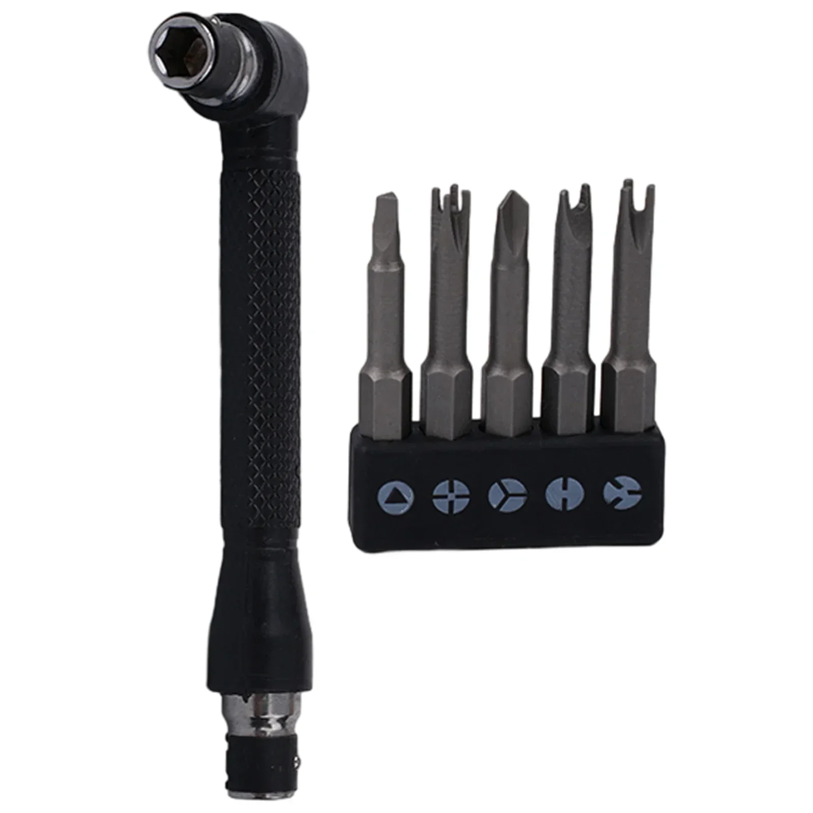 5pcs Special-shaped Screwdriver With 90 Degree Double Handle Wrench Triangle Y U Shaped Three Points Four Points Screwdriver Bit