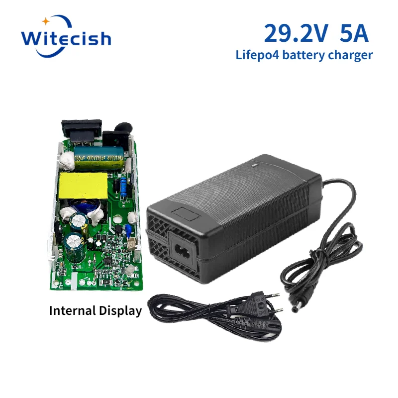 

29.2V 5A Iron Phosphate Charger 24V Lifepo4 Battery Charger For 24 V 8S with Fan