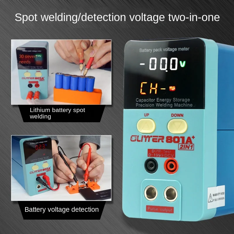 GLITTER 801A+ Saldatrice a punti per batteria Saldatrice a punti Piccola accumulo di energia integrato con penna per saldatura a punti 70A/70BN