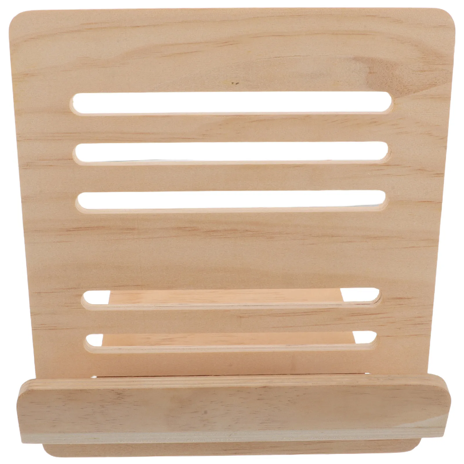 Wooden Puzzle Storage Rack Holder Stable Display Counter Stand Easy Viewing Puzzle Box Lid Organizer Recipe Book Reading Holder