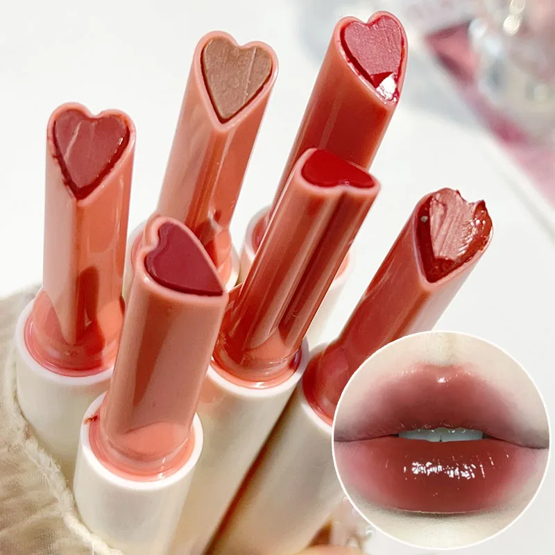 Clear Water Light Lipstick specchio idratante Solid Lip Gloss Pen Lasting Jelly Pink Lip Tint Pencil coreano Lip Makeup Cosmetic