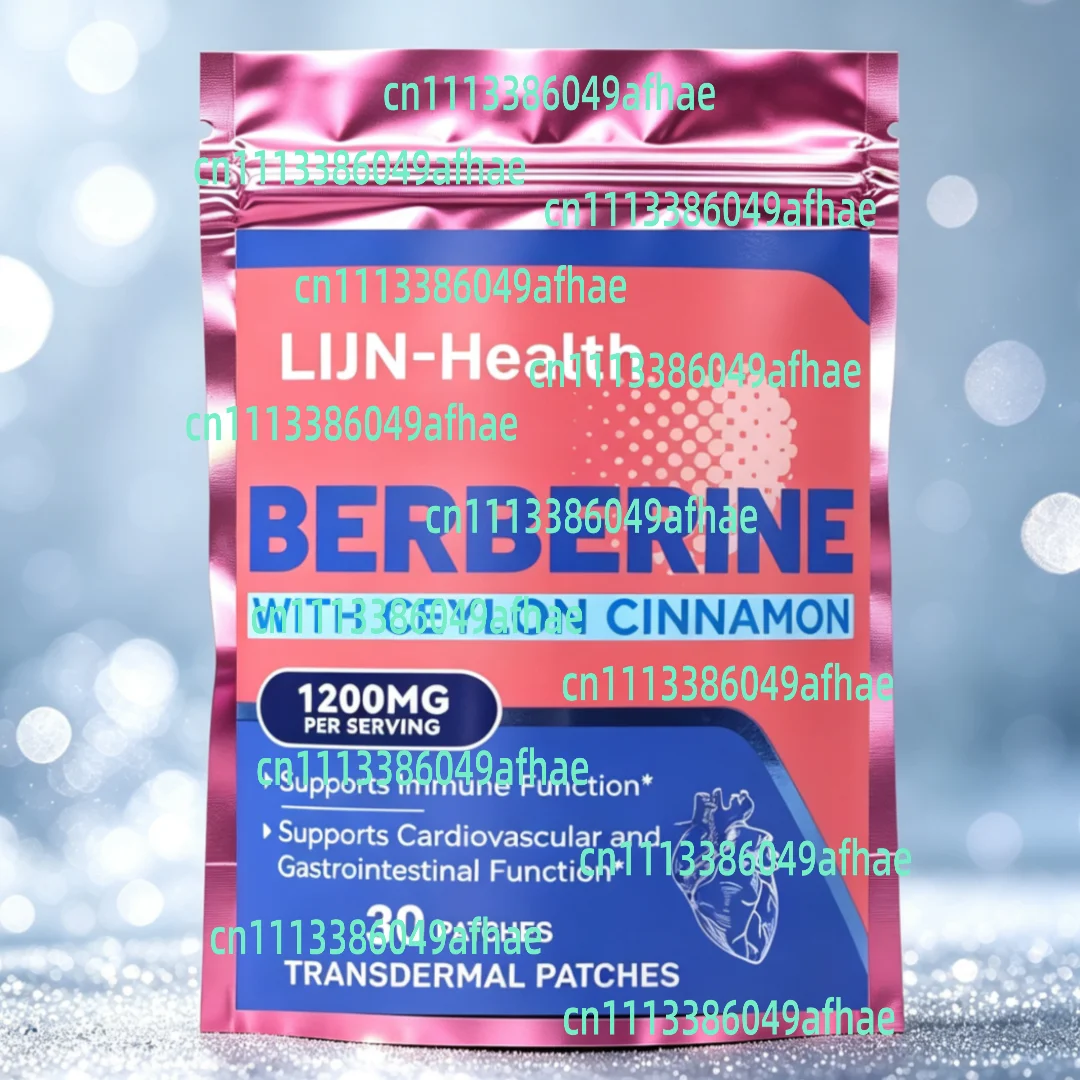 30 Patches Berberine Transdermal Patches with Ceylon Cinnamon for Immune Support