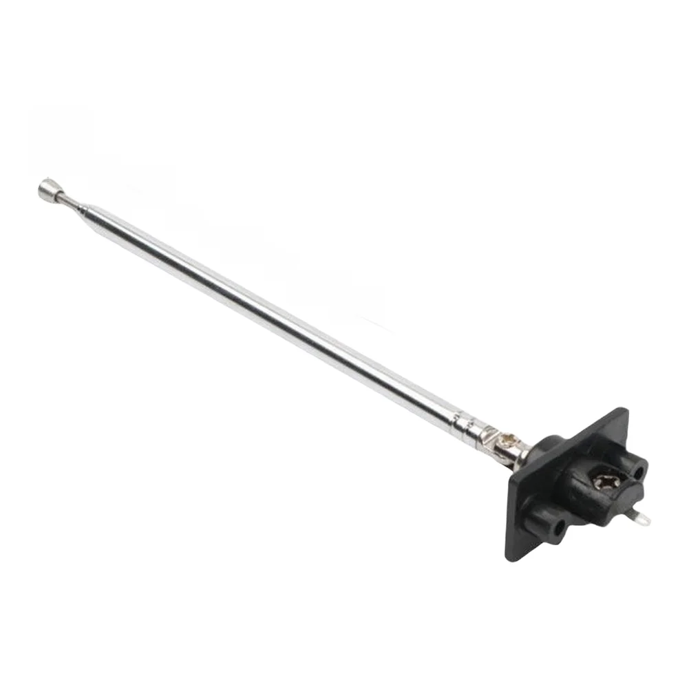 Telescopic Antenna for FM Radio Wireless Alarm Receiver with 4 Section Extension Mechanism and 360 Degree Adjustable Swivel Base