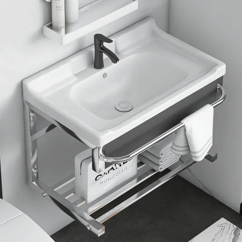 Mounted Washbasin Porcelain Luxury Wall Bathroom Vanity Mirror Integrated Basins Sinks Bedroom Vestidores Trendy Furniture