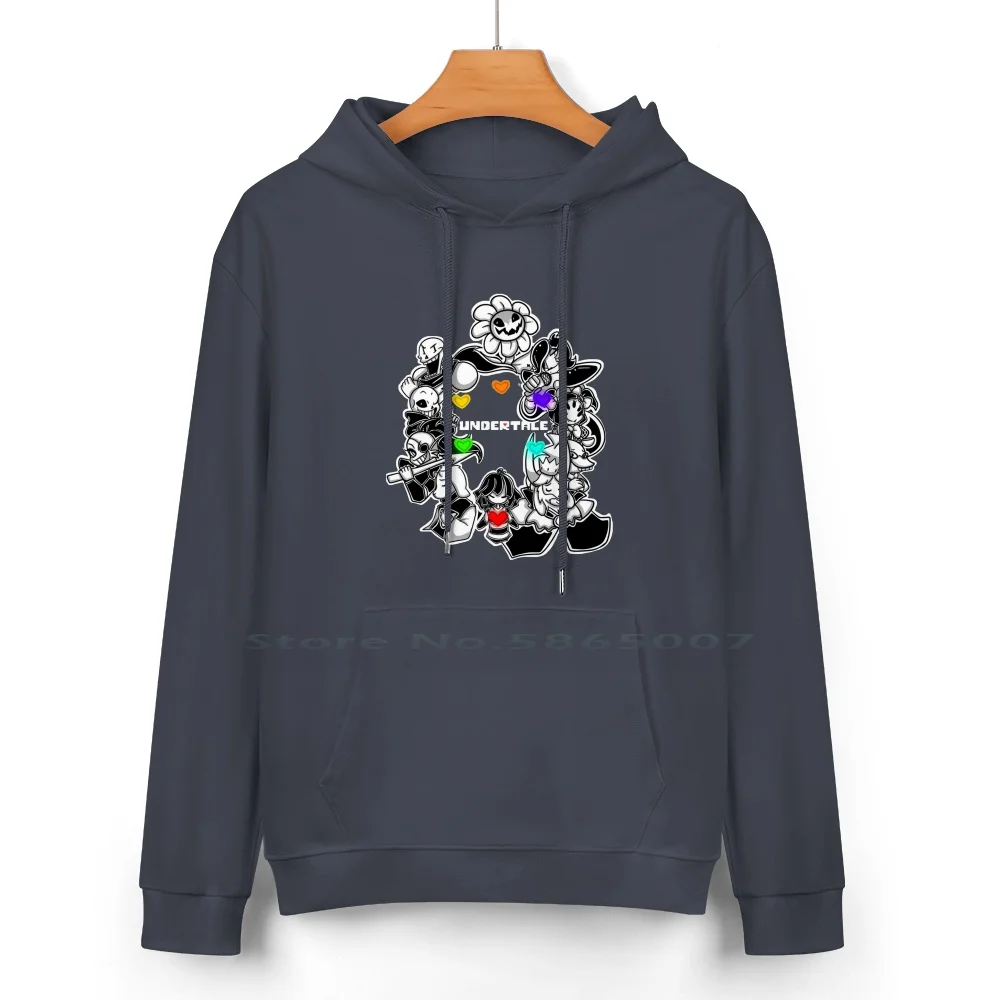 Undertale Pure Cotton Hoodie Sweater 24 Colors Undertale Tumblr Hipster Frisk Sans Papyrus Flowey Rpg Role Indie Minimalist