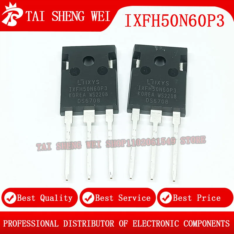 

5pcs IXFH50N60P3 IXFH50N60 50A 600V TO-247 TO247 New Original