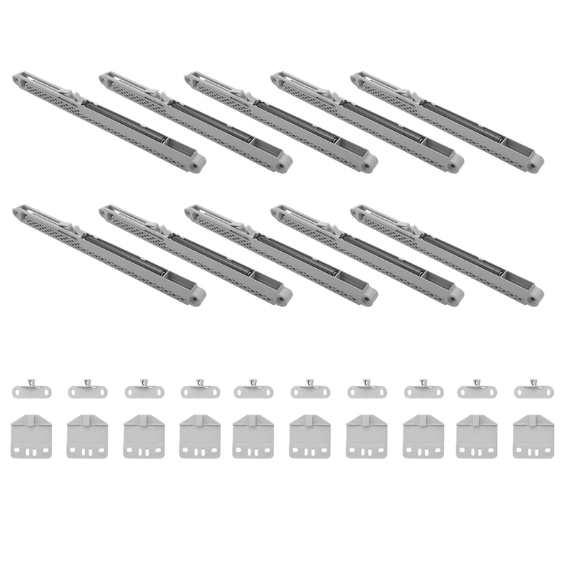 

New 10Pcs/Lot Cabinet Glides Adapter Soft Closing System for Any Side Mount Drawer Sliding Buffer Damper Cupboard