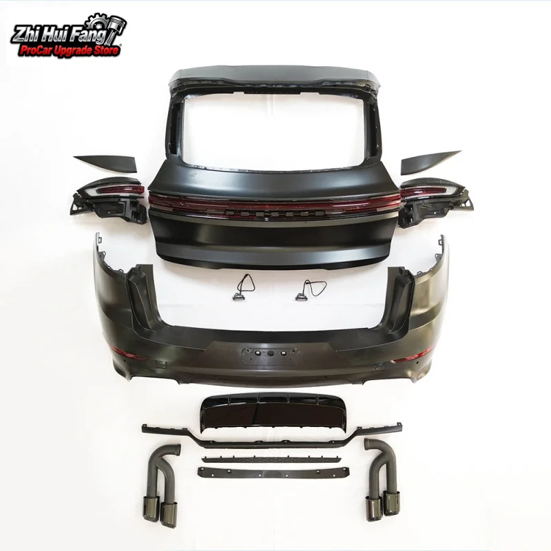 

Подходит для Porsche Cayenne, новый комплект для переоборудования от 11 до 24 моделей, задний спойлер, разделенный, большой бампер