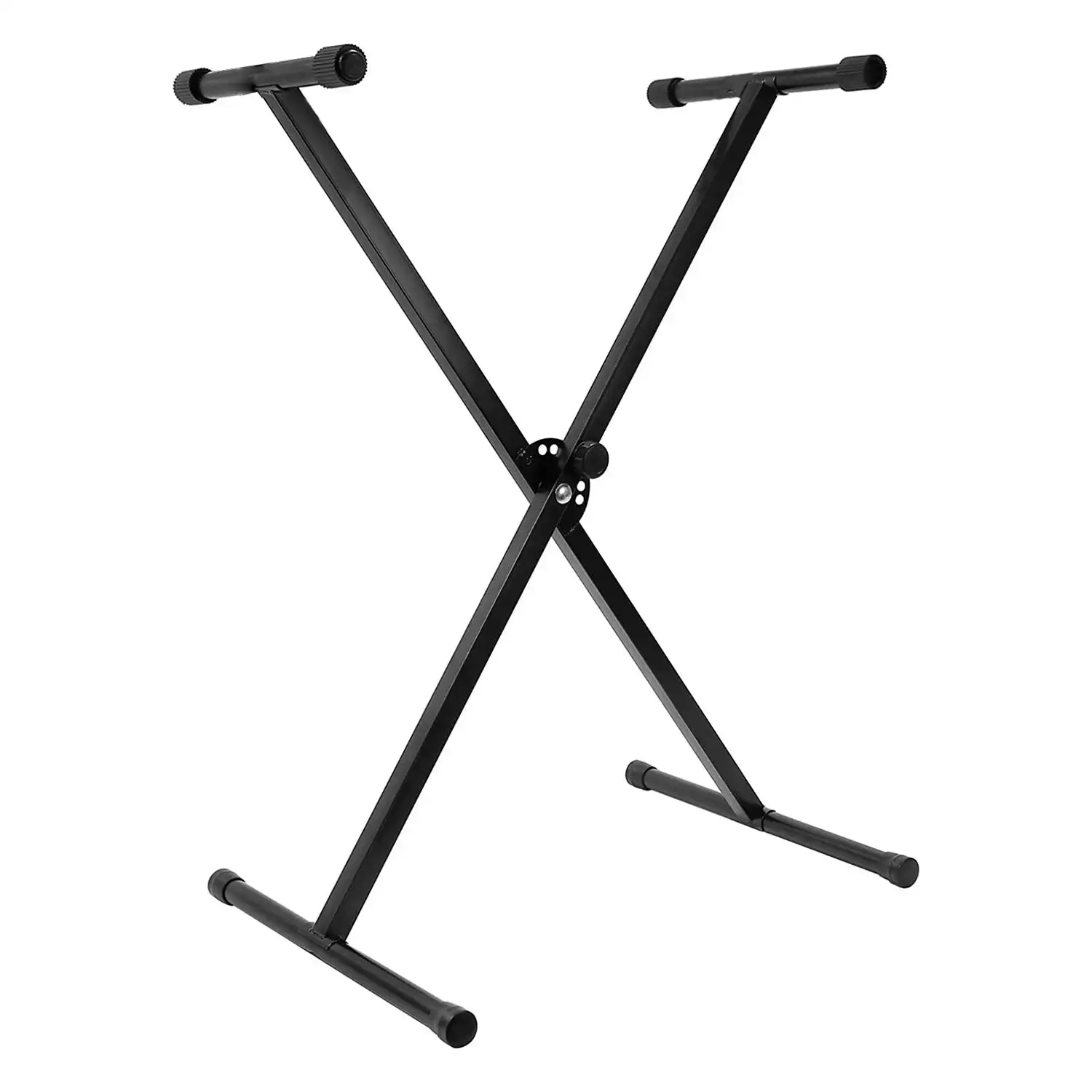 5 Core Keyboard Stand Single X Style Adjustable Lift Piano Riser For 49 - 88 Keys KS 1X BLK